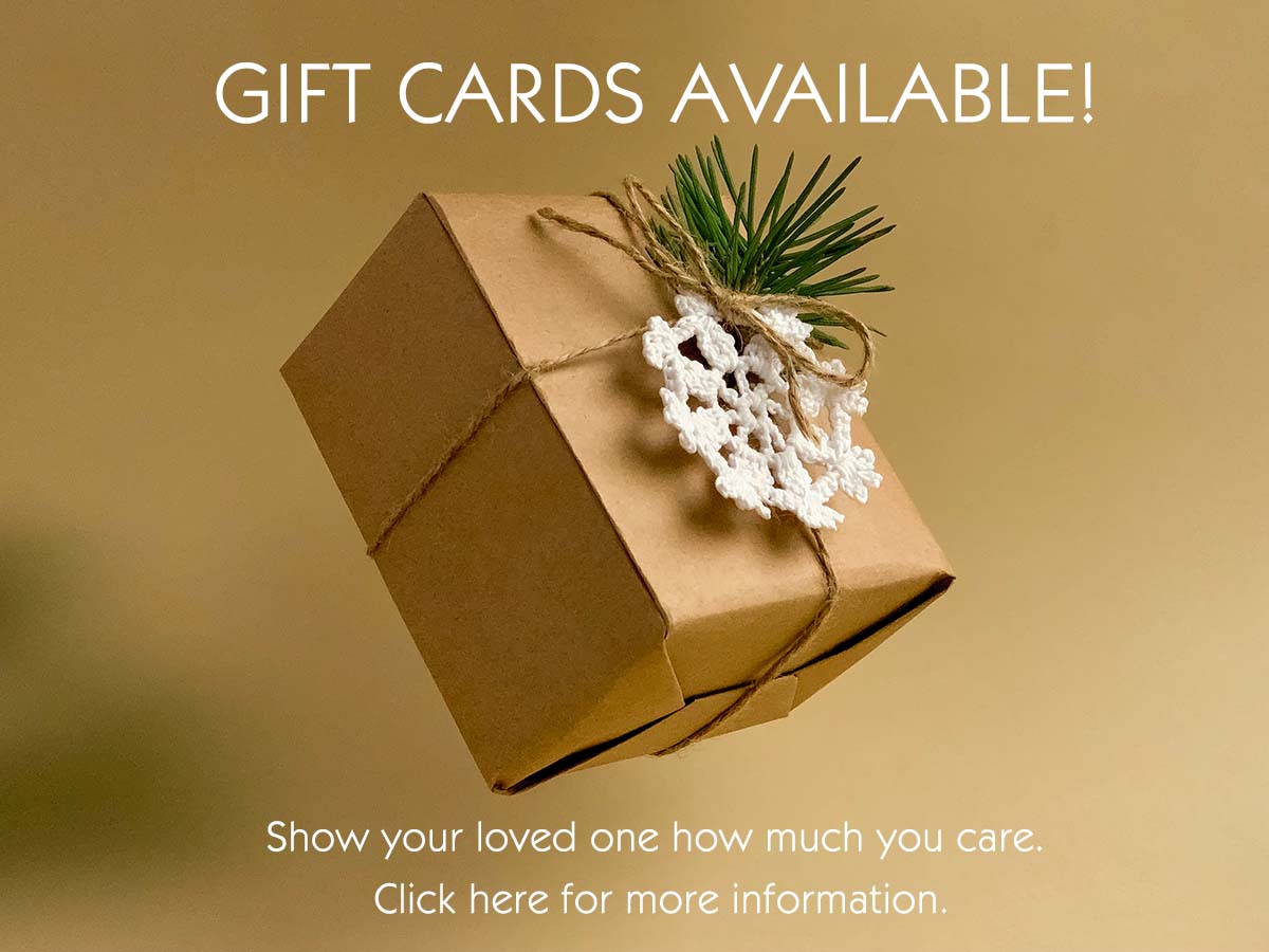 Gift cards available! Click for more information.